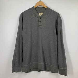 Levi's Men's El Real 100% Cotton Henley Long Sleeve Pullover Sweatshirt Size L